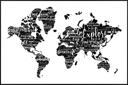 Picture of World Map CA OP0772-1