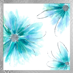 Picture of Light blue flowers (foil)                 GL1693