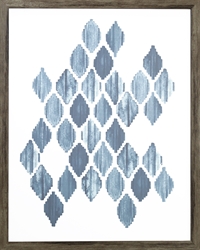 Picture of Blue Diamond Shape Abstract  GL1807