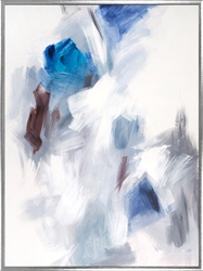 Picture of Gray and Blue Abstract                   OP1566-1