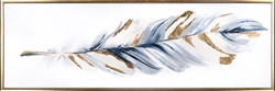 Picture of Gold and Indigo Feather               OP1631-1