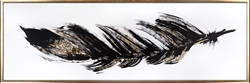 Picture of Gold and Black Feather                   OP1632-1