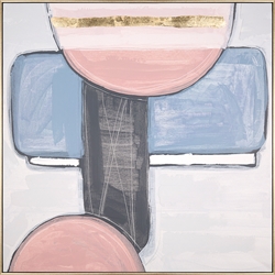 Picture of Pastel Geo l with Gold Foil         OP1805-1