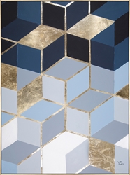 Picture of Gradient Cubes with Gold Foil       OP1818-1