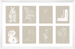 Picture of 8pc Neutral Gallery Set          GL216