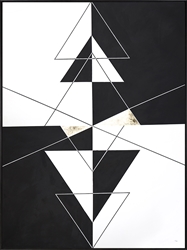 Picture of Triangle Geo with Gold Foil        OP1697-1