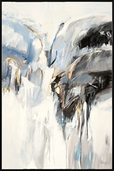 Picture of White and Blue with Gold Foil       OP1582-1